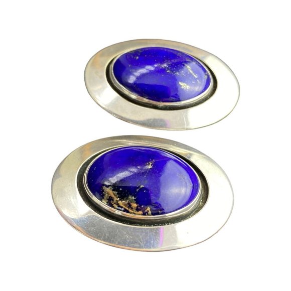 Native American Earrings and Ring Set Navajo Jewelry Willie Shaw Sterling Silver - Picture 7 of 9